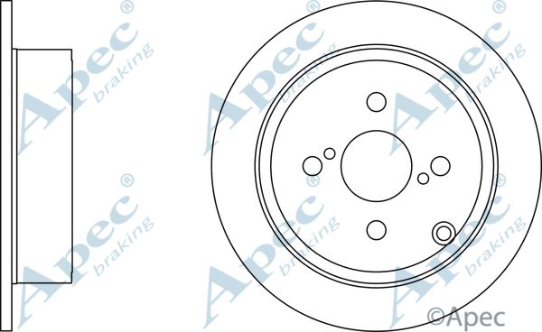 APEC BRAKING stabdžių diskas DSK2209